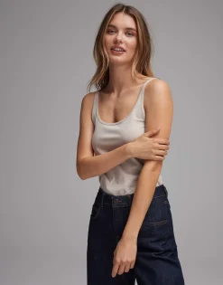 Discount Trägertop INA Slim aus stretchigem BCI Cotton Mix Basics|Shirts
