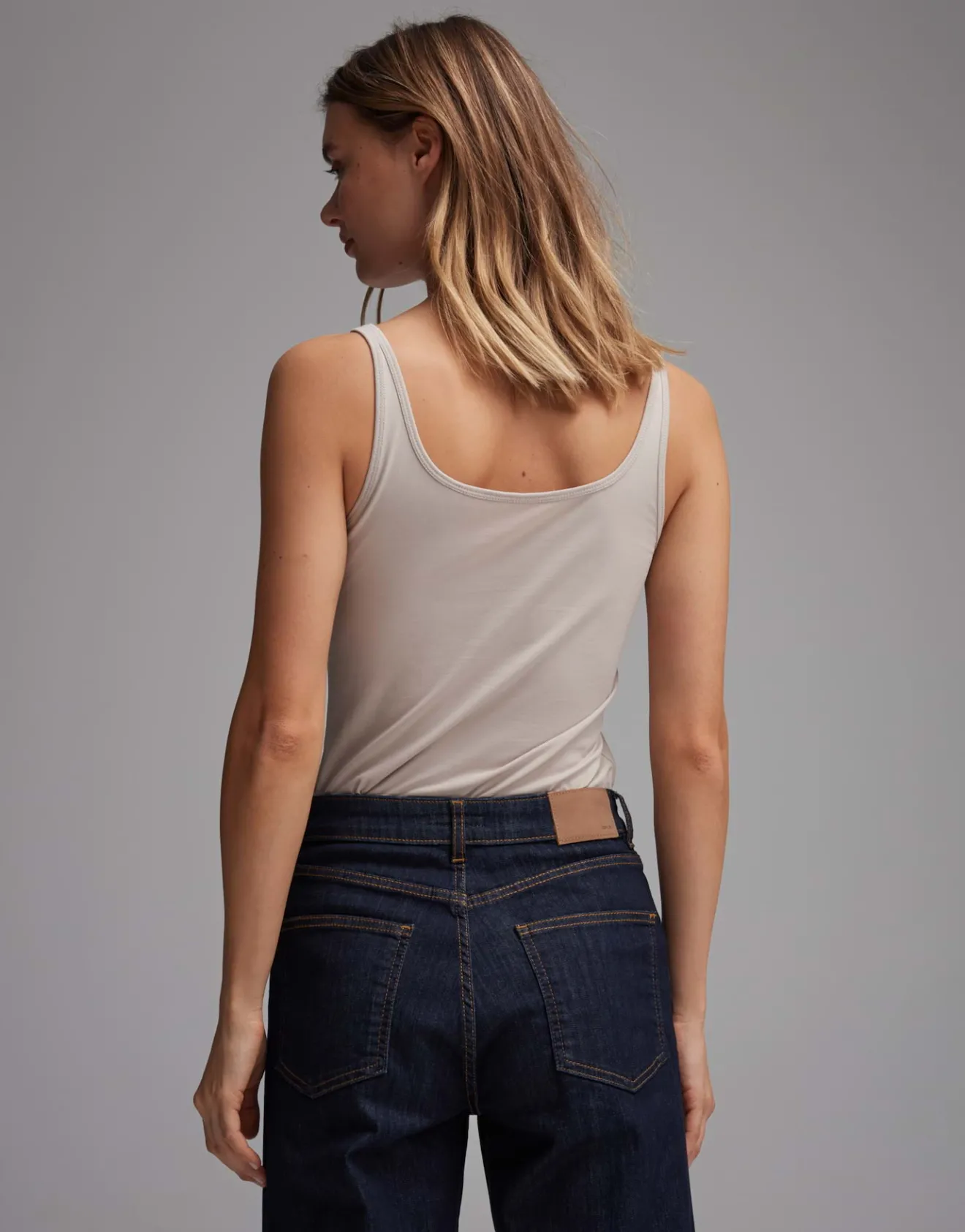 Discount Trägertop INA Slim aus stretchigem BCI Cotton Mix Basics|Shirts