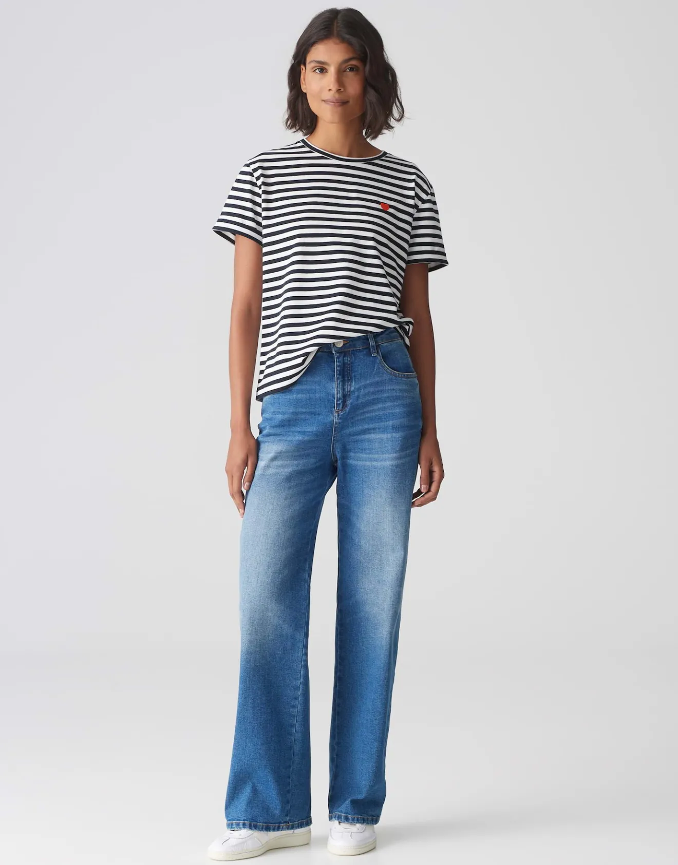 Cheap T-Shirt SERZ STRIPE Regular aus Organic Cotton Basics|Shirts