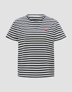 Cheap T-Shirt SERZ STRIPE Regular aus Organic Cotton Basics|Shirts