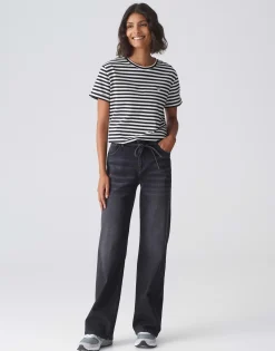 Cheap T-Shirt SERZ STRIPE Regular aus Organic Cotton Basics|Shirts