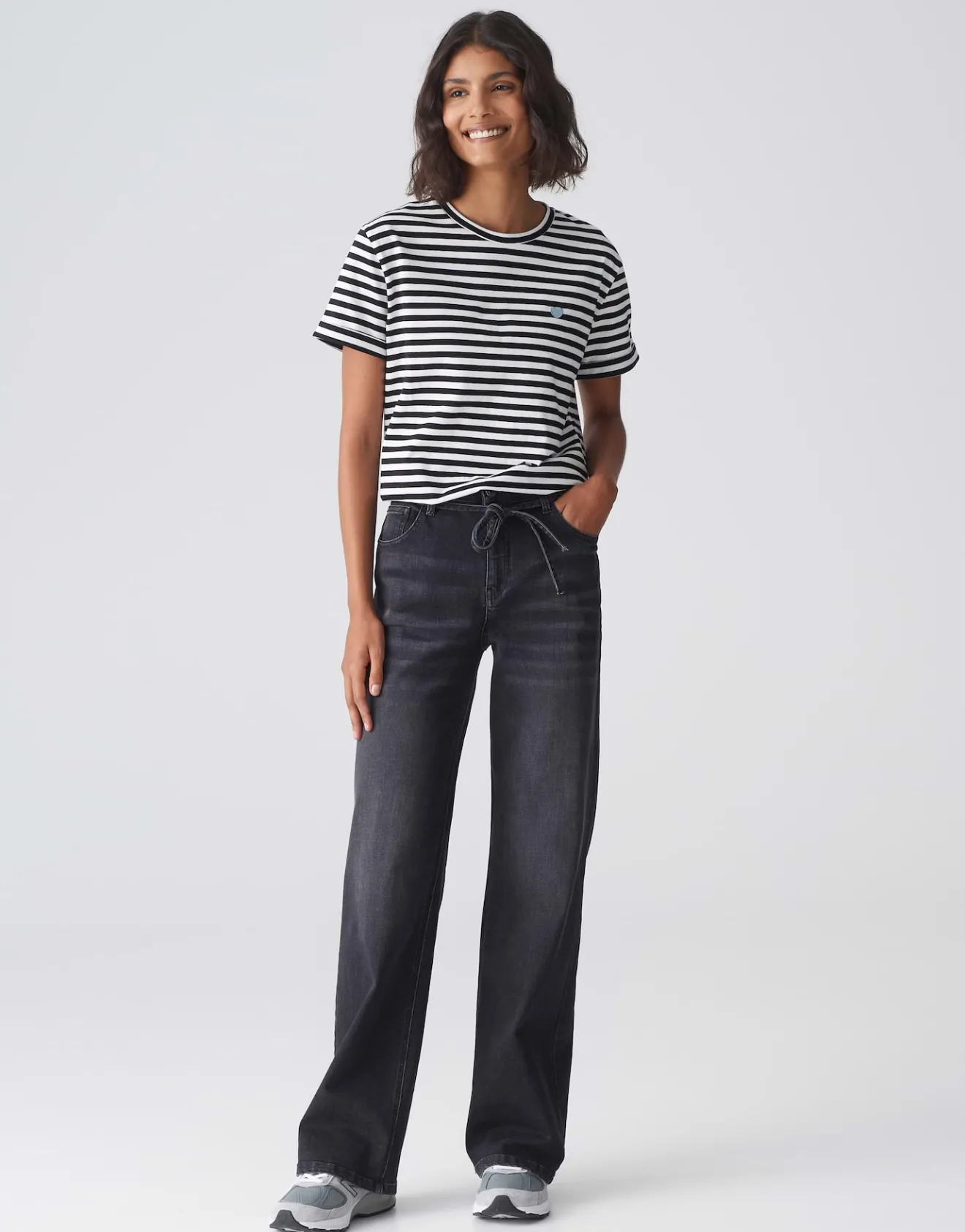 Cheap T-Shirt SERZ STRIPE Regular aus Organic Cotton Basics|Shirts