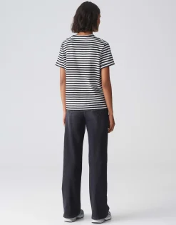 Cheap T-Shirt SERZ STRIPE Regular aus Organic Cotton Basics|Shirts