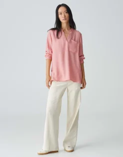Discount Tunikabluse FANELL Regular aus weichem Flanell Blusen