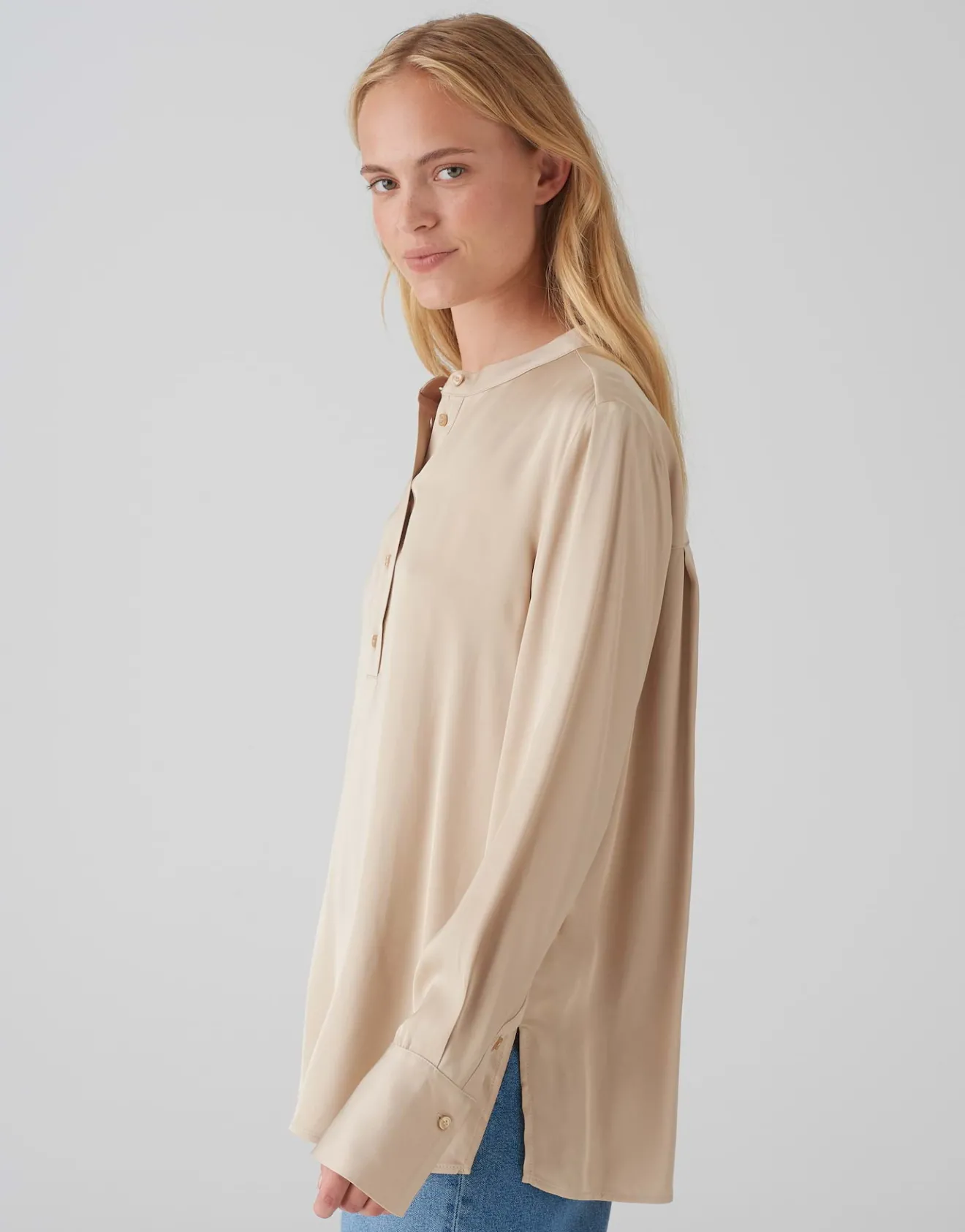 Fashion Tunikabluse FANJI Regular aus Satin Blusen