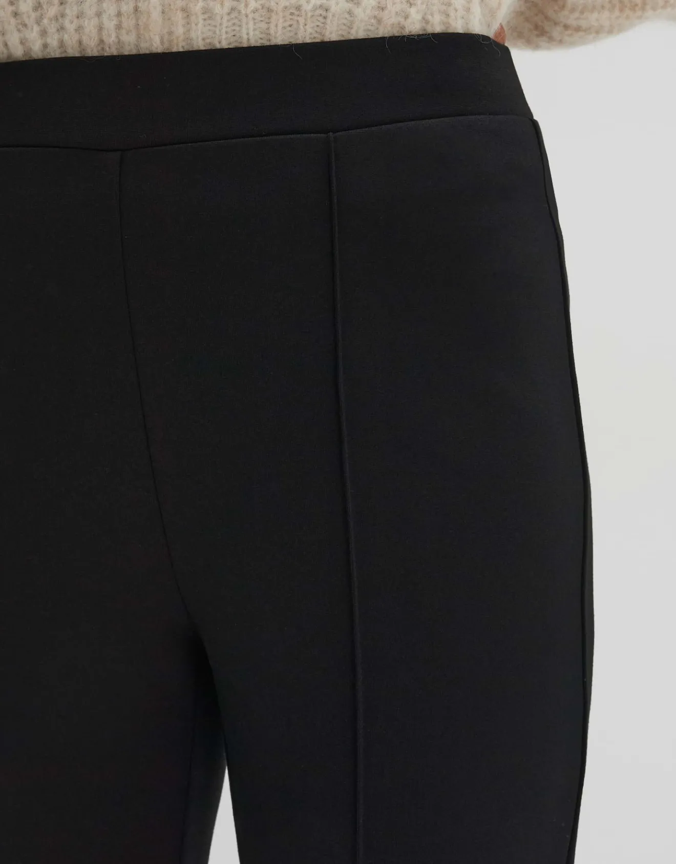 Clearance Verkürzte Flared Pants CURINNA DETAIL aus Sweatware Hosen