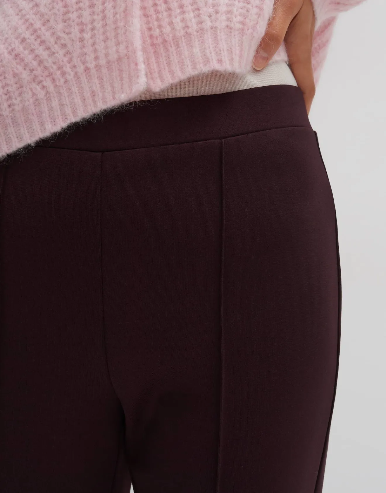 Cheap Verkürzte Flared Pants CURINNA DETAIL aus Sweatware Hosen