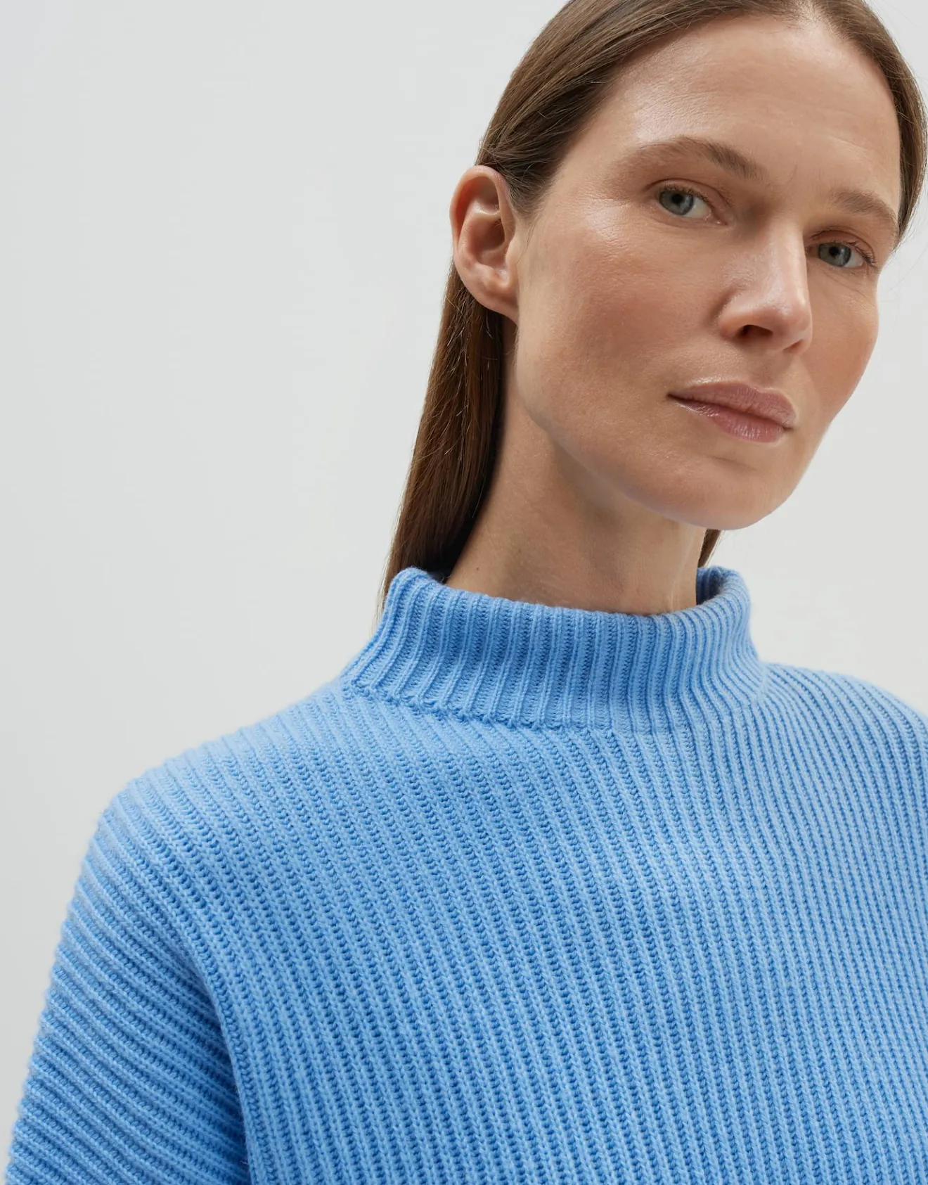 Fashion Verkürzter Strickpullover TALJA Loose aus Woll Mix Strick