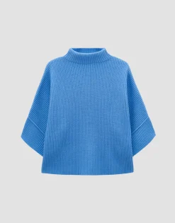 Fashion Verkürzter Strickpullover TALJA Loose aus Woll Mix Strick