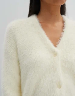 Fashion Weiche Strickjacke TANNAH Loose in Fake Fur Optik Strick