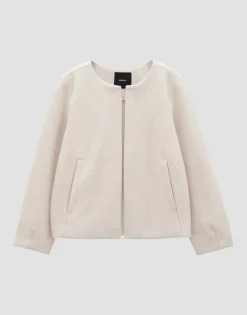 Fashion Weiche Sweatjacke UTINA Loose aus Viskose Mix Blazer & Westen|Sweat