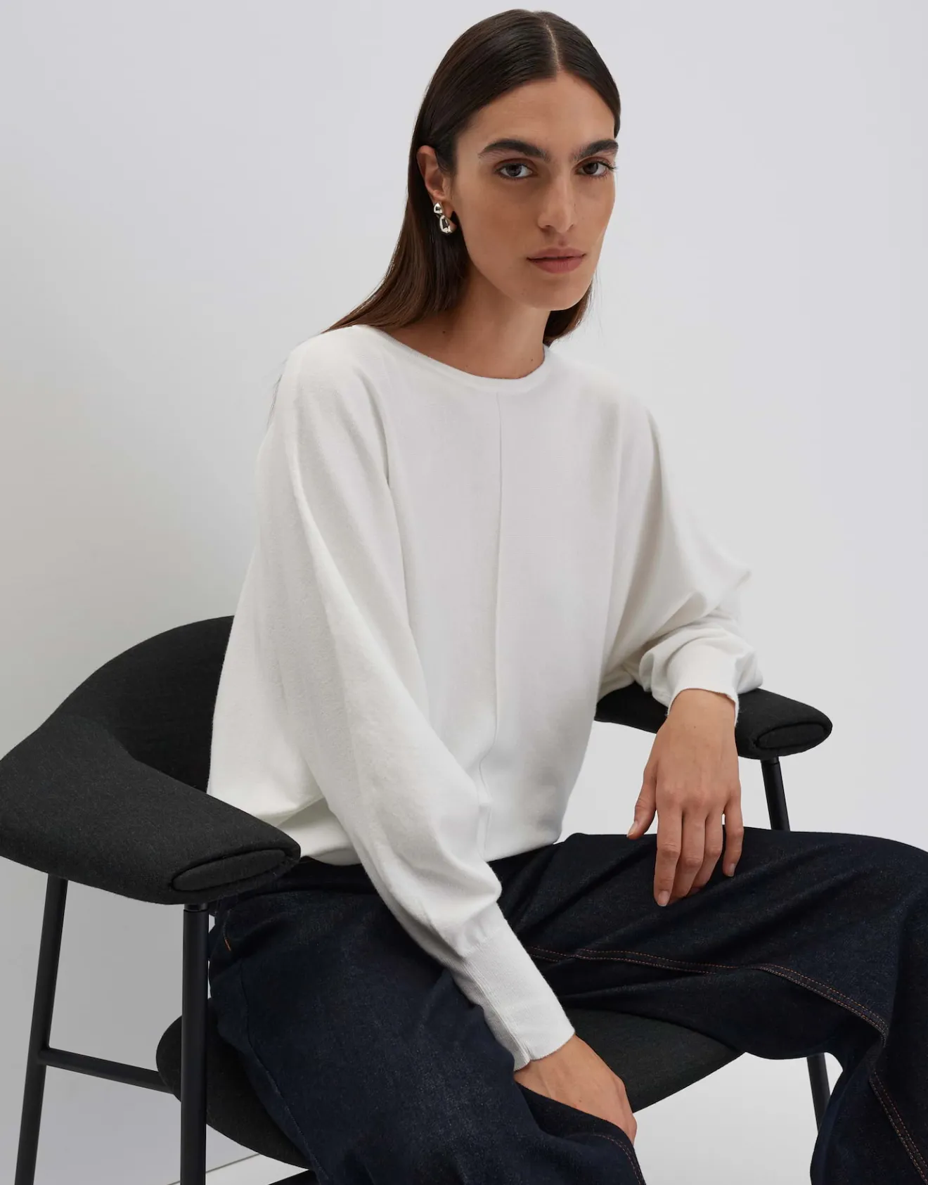 Discount Weicher Strickpullover TALIYA LINE Loose Strick