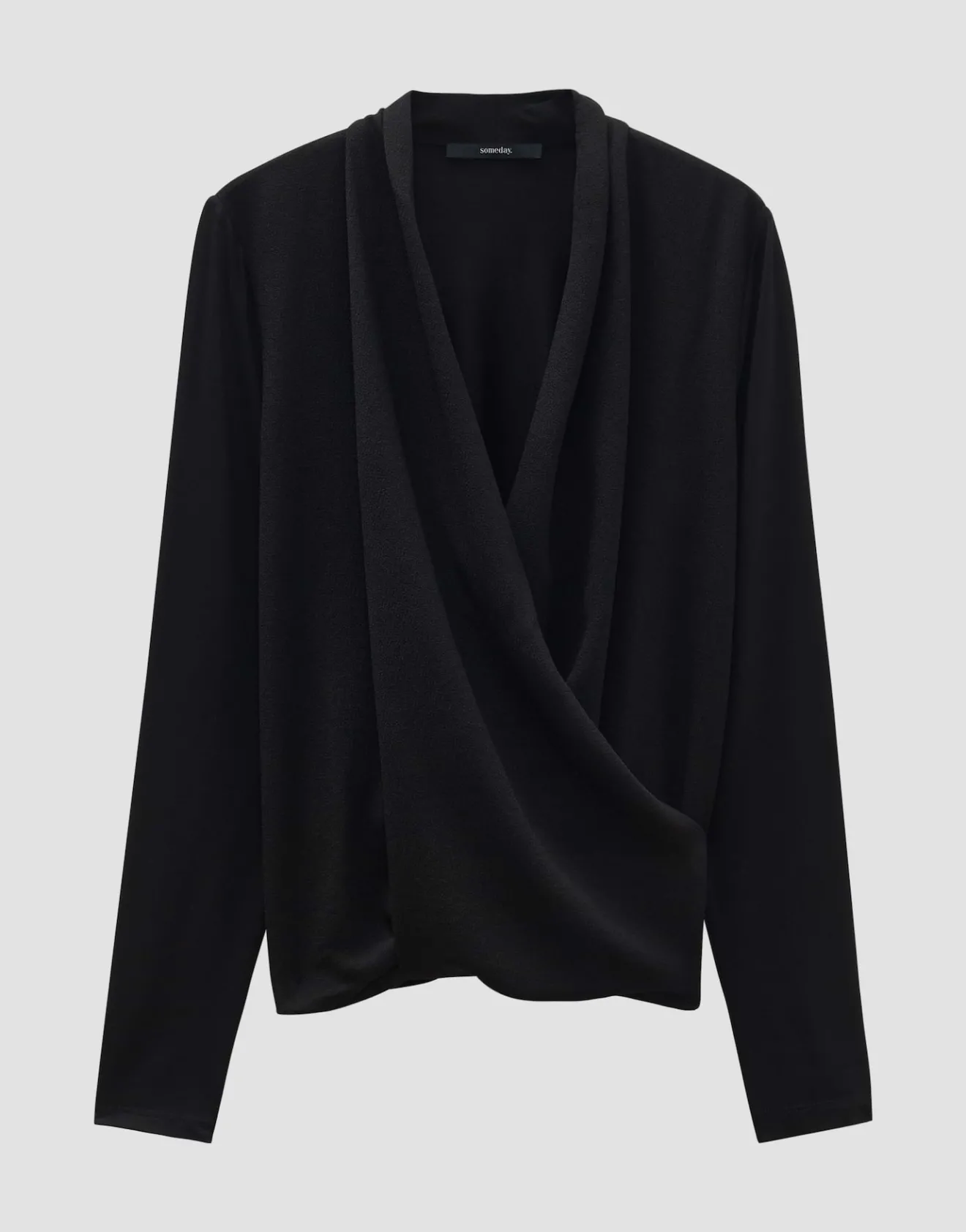 Shop Wickelshirt KYLEEN Regular aus Material Mix Shirts