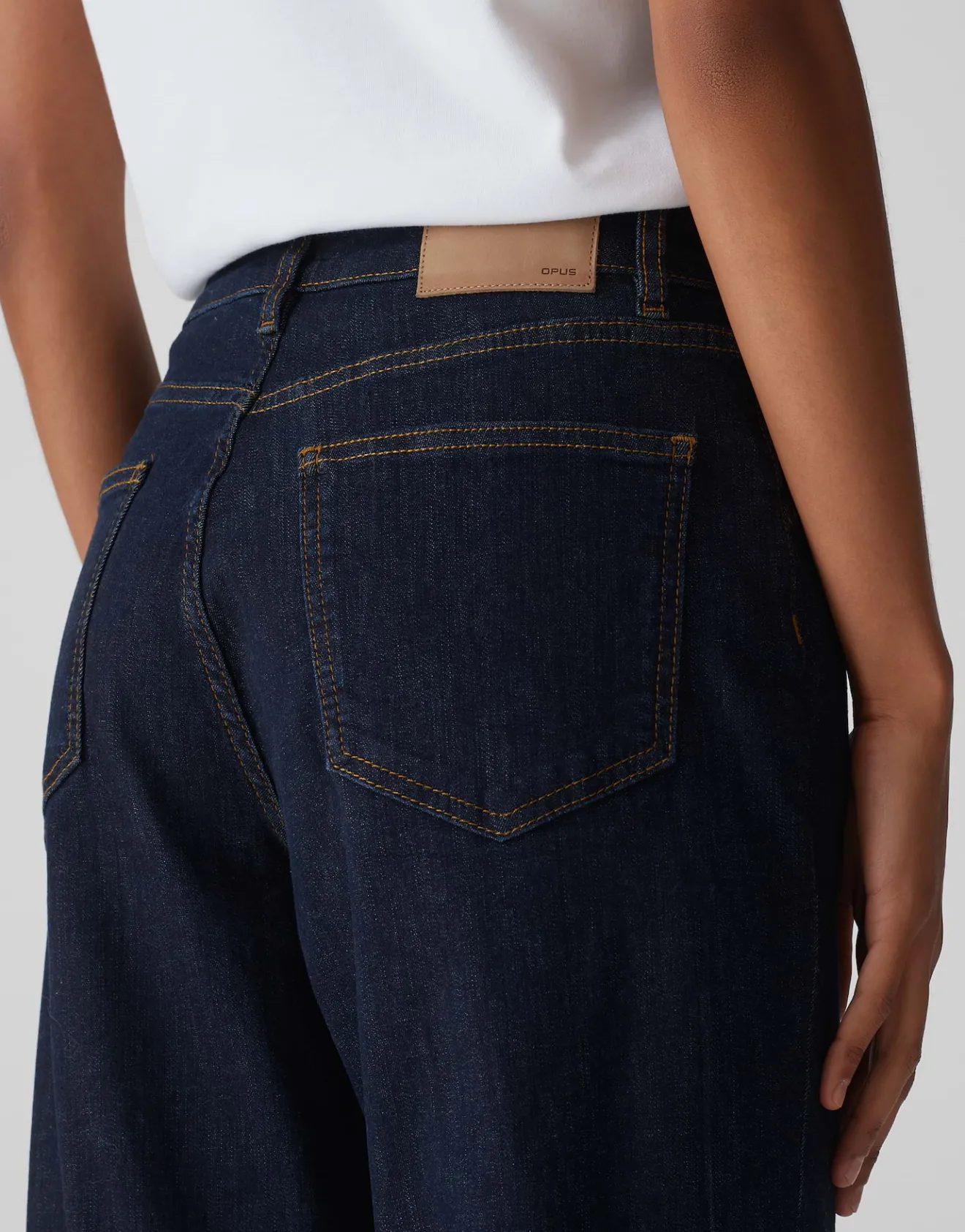 Sale Wide Cropped Jeans MOMITO Mid Rise mit Fransen Jeans