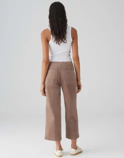 Shop Wide Cropped Pants MONDAI aus weichem Samt Hosen