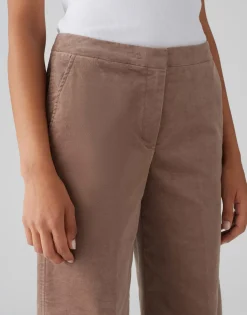Shop Wide Cropped Pants MONDAI aus weichem Samt Hosen