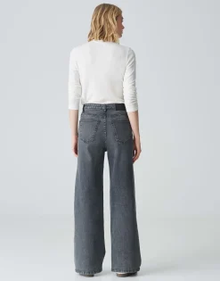 Outlet Wide Leg Jeans MARLI PALAZZO High Rise mit Stretch Jeans