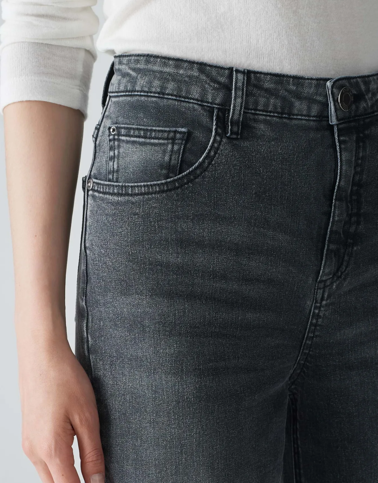 Outlet Wide Leg Jeans MARLI PALAZZO High Rise mit Stretch Jeans