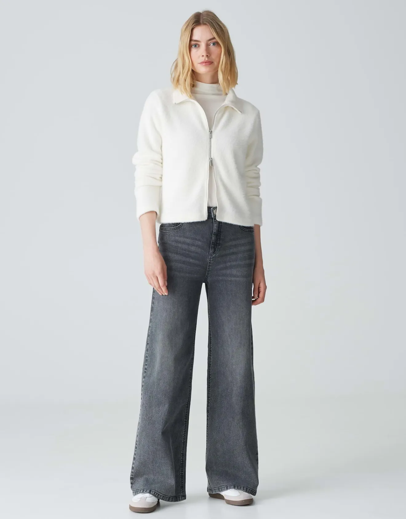 Outlet Wide Leg Jeans MARLI PALAZZO High Rise mit Stretch Jeans