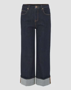 Flash Sale Wide Leg Jeans MIPO Mid Rise aus stretchigem Baumwoll Mix Jeans