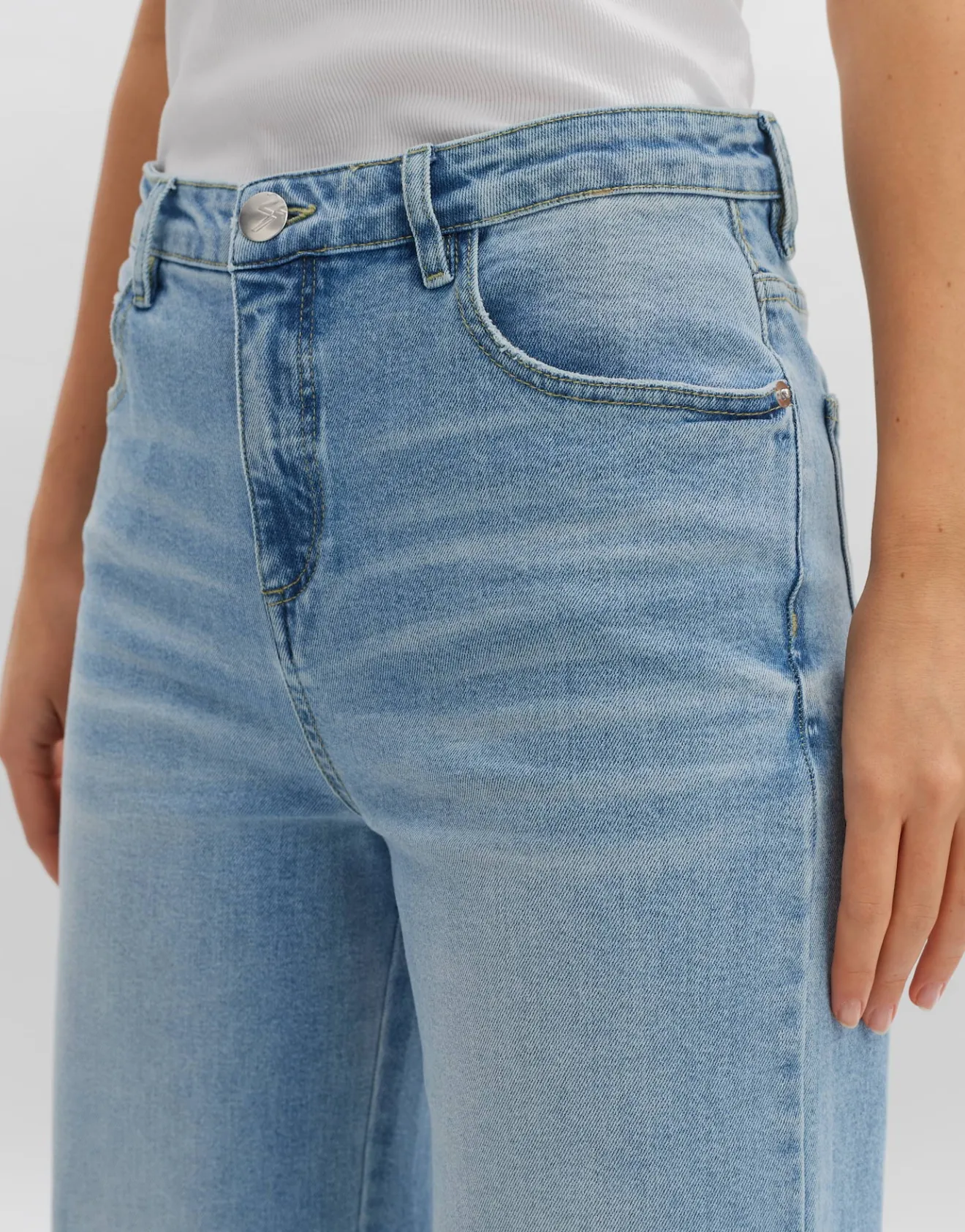 Outlet Wide Leg Jeans MIVY High Rise mit Stretch-Anteil Jeans