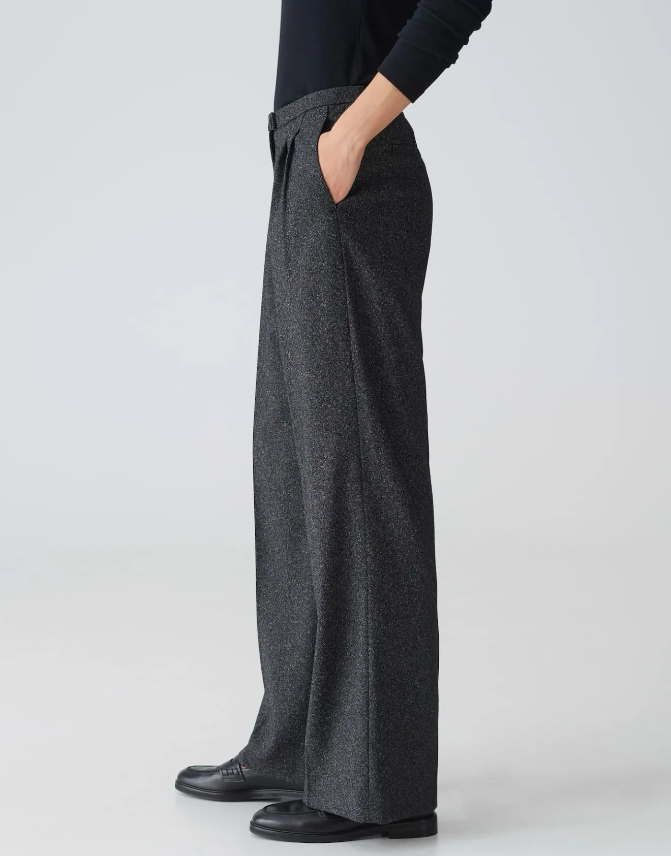 Online Wide Leg Pants MUKINA mit Bundfalten Hosen