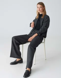 Online Wide Leg Pants MUKINA mit Bundfalten Hosen