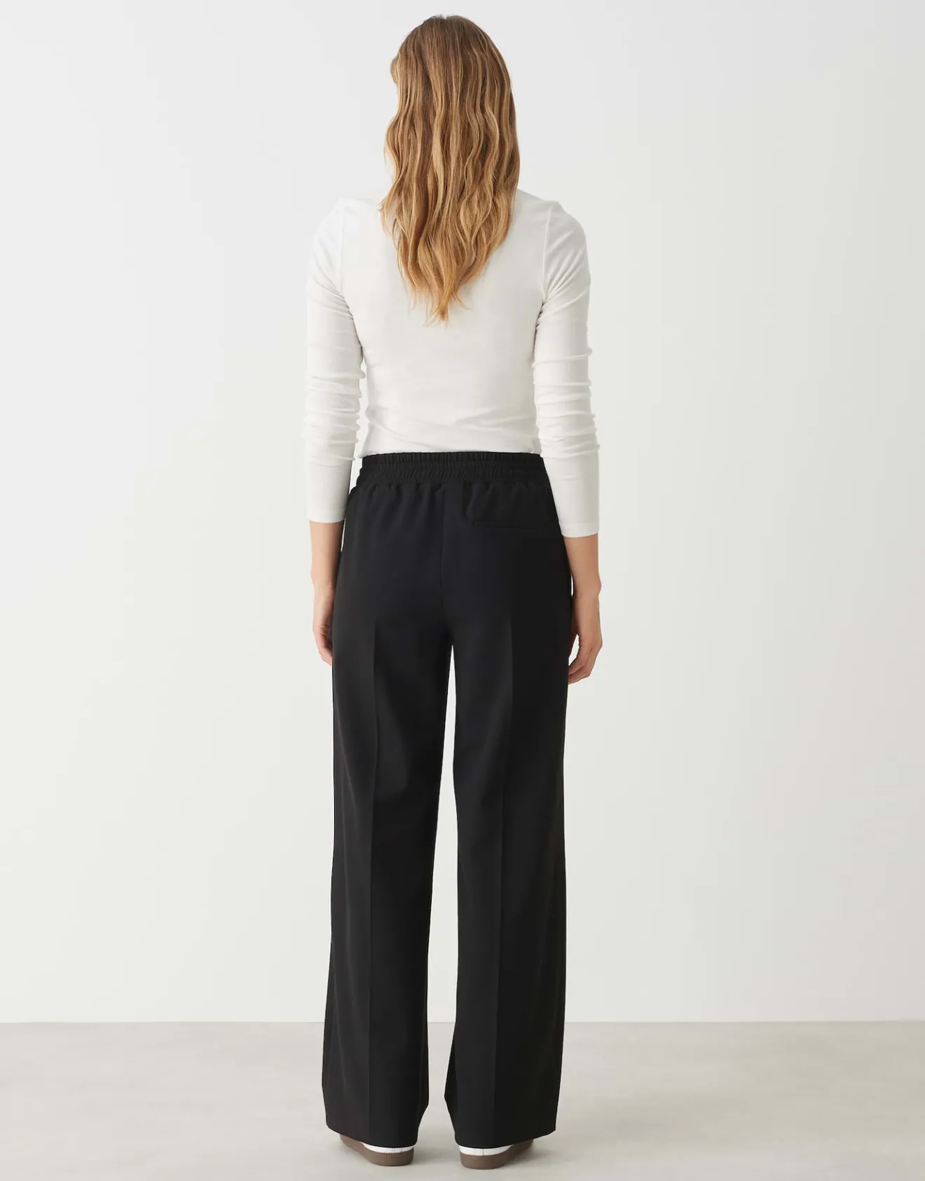 Fashion Wide Leg Pants MUTASI aus elastischem Viskose Mix Hosen