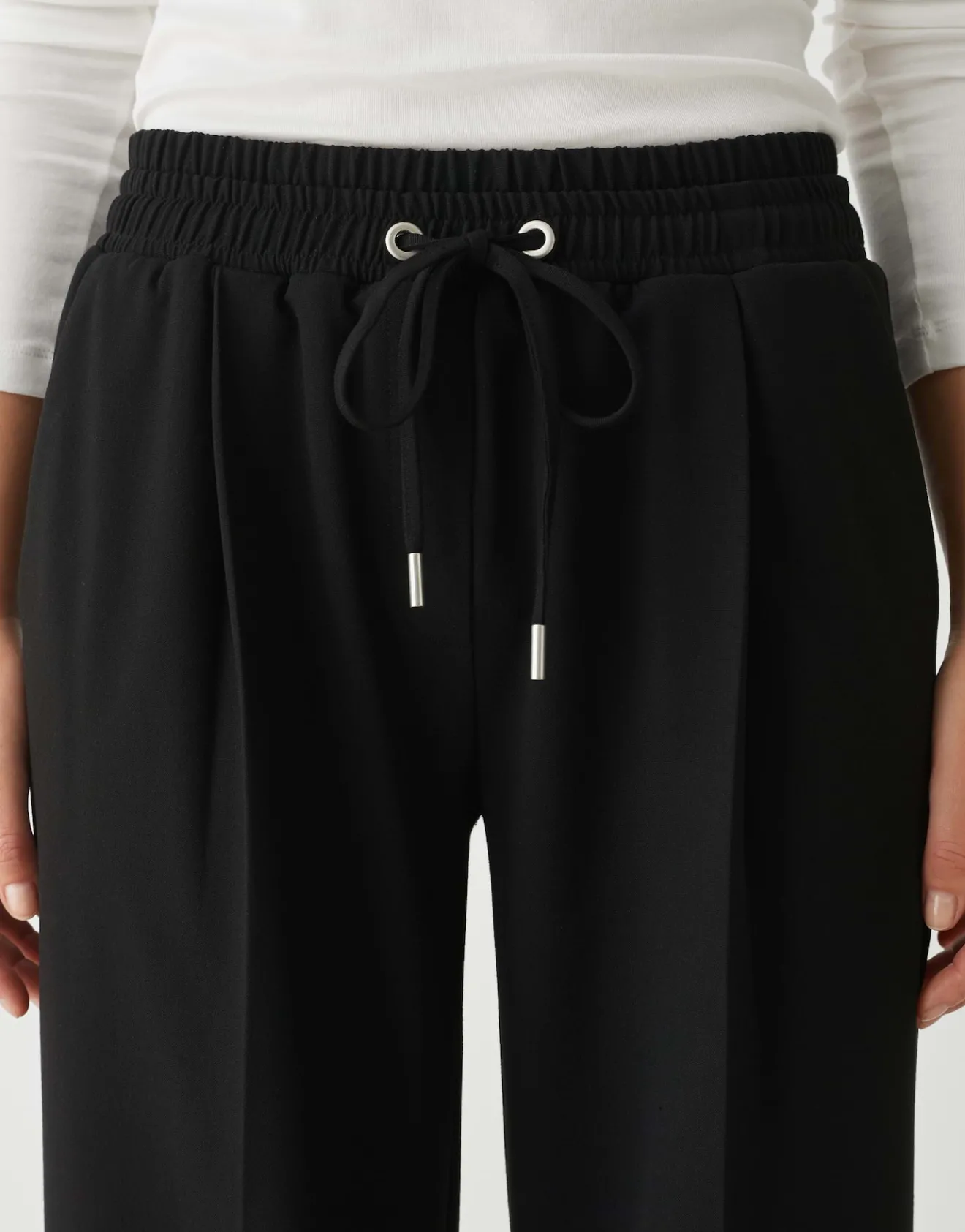 Fashion Wide Leg Pants MUTASI aus elastischem Viskose Mix Hosen