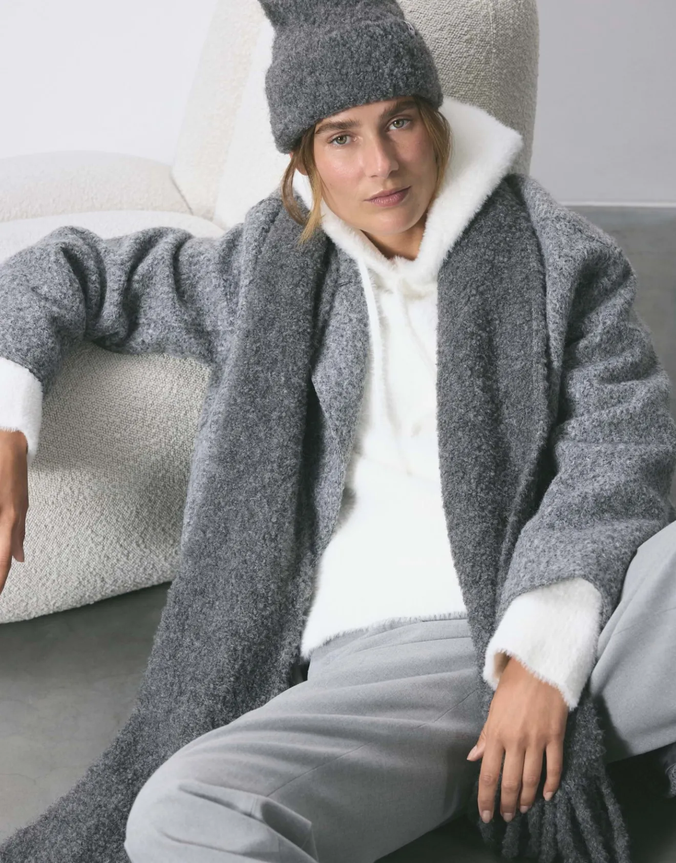 Best XXL Schal AMONI aus kuscheligem Teddy Bouclé Accessoires